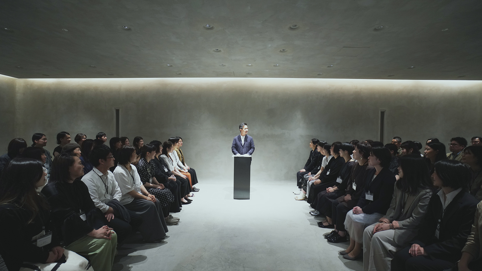 入社式の様子